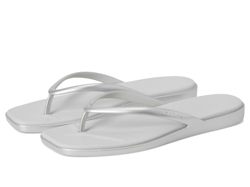 Image of Crocs Women's Miami Flip Flops | Square Toe Flat | 360 Degree Comfort | Croslite Foam Footbed