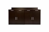 BREAKtime 72' Commercial Storage Cabinet – Fully Assembled Office Breakroom Base Cabinet with Doors & Drawers – 72' W x 24' D x 36' H (Appliances not Included)