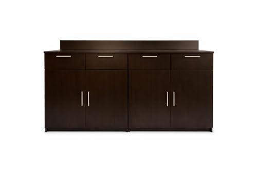 BREAKtime 2-Door Office Storage Cabinet for Breakroom, Commercial Coffee Station Cabinet, Fully Assembled, 72" W x 24" D x 36" H, Appliances Not Included