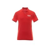 Racing red EA7 Emporio Armani 8NPF23 Short Sleeve Polo XS