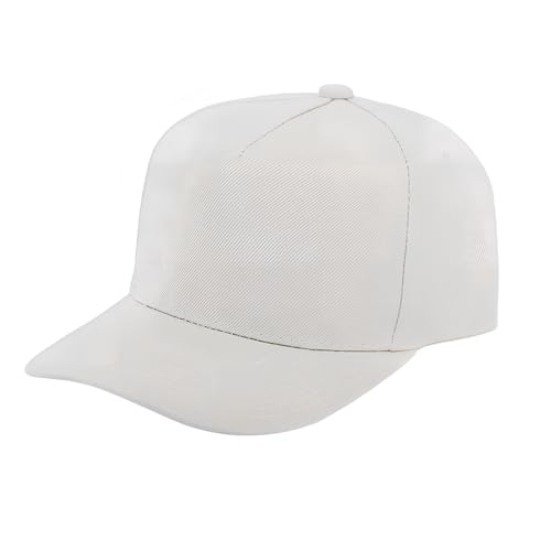 Image of 5-Panel Baseball Cap for Workouts, Hiking, Outdoor Sports, Customizable DIY Design, All-Season Comfort Fit, Adjustable