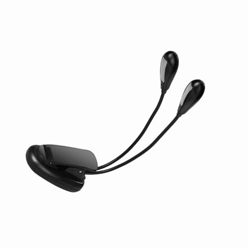 tomvorks Lâmpada LED recarregável com clipe de luz de leitura flexível USB para livro de cabeceira
