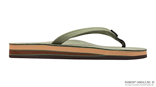 Image of Rainbow Sandals Women's Double Layer, Narrow Strap, Leather Sandals w /Arch