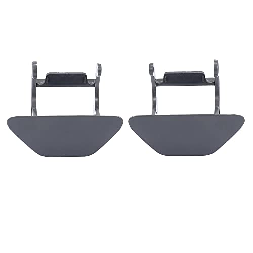 X AUTOHAUX 1 Pair 51117246869 51117246870 Car Headlight Washer Nozzle Cover Gray for BMW F10