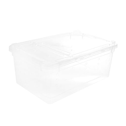 DINHEAROM 1Pieza Caja De Cría Reptiles Estuche Transparente para Alimentación De Arañas y Escorpiones