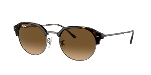 Ray-Ban RB4429 Sunglasses Bundle: RB 4429 710/M2 Havana On Gunmetal Brown Gradi and Eyewear Cleaning Kit