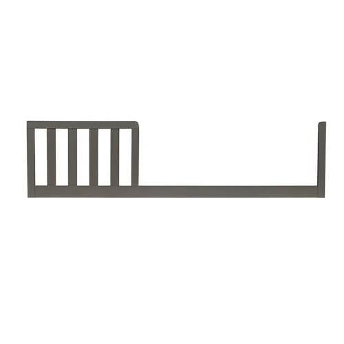 Image of Toddler Bed Safety Guard Rail for Ti Amo Convertible Cribs by Bivona - Solid Wood Rail for Convertible Crib to Toddler Bed Conversion - Safety Bed Rail for Children (Option 1,Wire Brushed Grey)