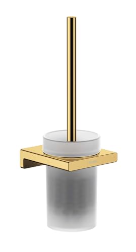 hansgrohe AddStoris Toilet Brush Holder Wall-Mounted, Polished Gold-Optic, 41752990