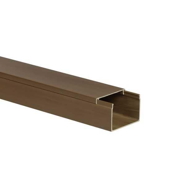 KOMIB - Canalina elettrica 60 x 40 mm, 2 m, confezione da 5 (marrone, finto legno)