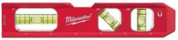 Milwaukee 7 in. Aluminum Magnetic Compact Torpedo Level 3 vial