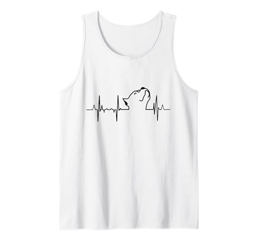 Mi corazón late por Pitbull ECG Camiseta sin Mangas