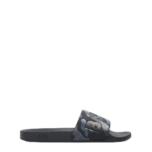Image of BOSS Mens Sliders Pool Shoes Black/Camo 031 10