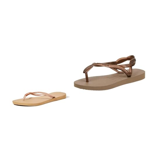 Tongs femme Slim Havaianas Rose Gold 37/38, l'éclat d'un design raffiné pour sublimer vos tenues