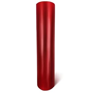 VViViD Red Satin Chrome Car Wrap Stretch Conform Cast Vinyl DIY (1ft x 5ft)