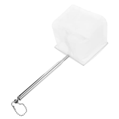 Milisten Épuisette Télescopique avec Maille Fine pour Aquariums Et Bassins Filet Portable pour Crevettes Et Petits Poissons Ajustable Jusqu