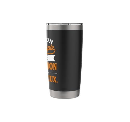 Mec Simple Humour Ile de la Réunion 974 Rhum Vieux Gobelet isotherme en acier inoxydable double paroi – vue 2