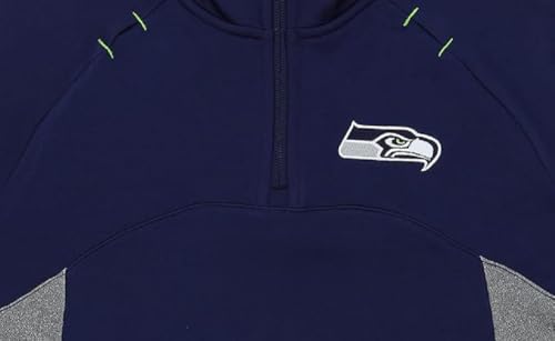 Outerstuff Seattle Youth Girls (7-16) Extreme 1/4 Zip Performance Jacket - Navy2