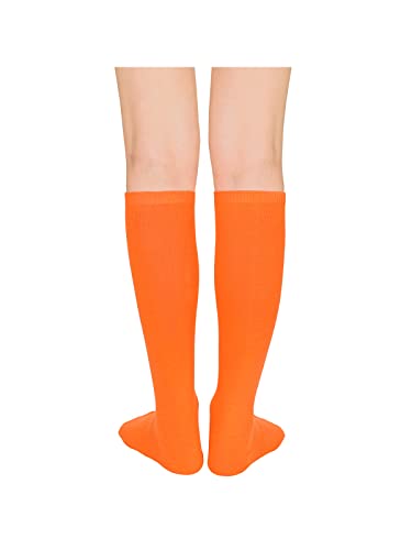 Image of Century Star 2-Pack Long Knee High Socks for Women-Mixed Striped Tube Socks Causal Stockings