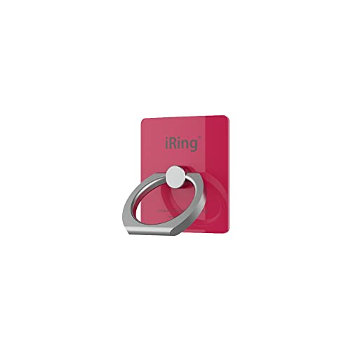 AAUXX(オークス) iRing スマホ落下防止 セーフティグリップ＆ポータブルスタンド マゼンダ