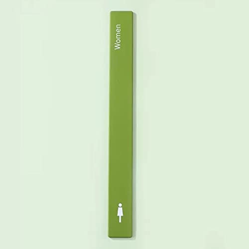 Letrero de baño, letreros for puertas de baños, decoración de letreros de baño de aleación de aluminio for hombres y mujeres, señalización de inodoros for oficinas, empresas y restaurantes (Color: E)