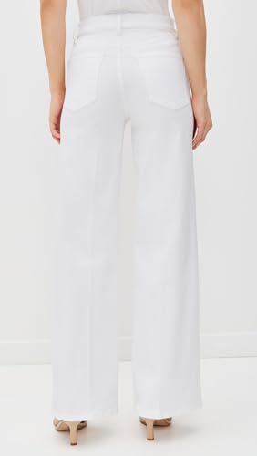 FRAME Women's Le Slim Palazzo Jeans, White, 283