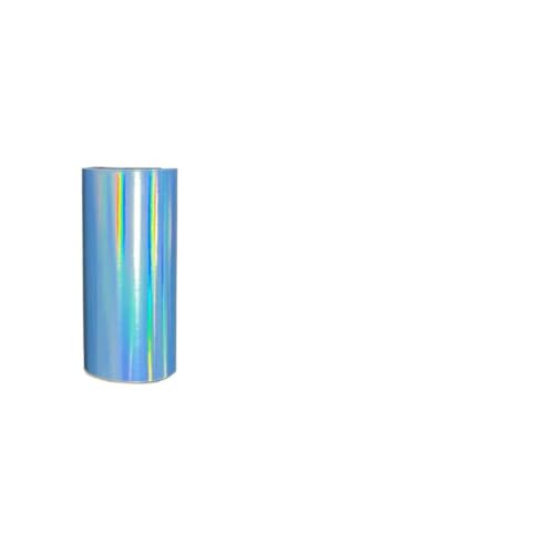 Papier autocollant pailleté bleu 57mm x 3,5m pour mini imprimante thermique