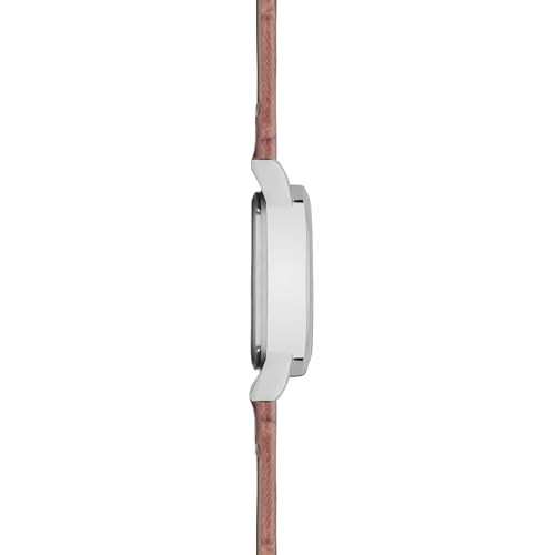 Limit Womens 23mm Classic Watch Silver Sunray Dial with Brown Tan Croco Effect PU Strap - Image 4