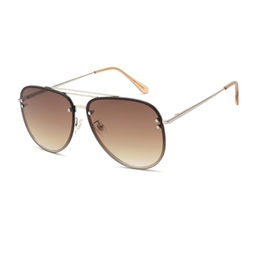 Oversized Sunglasses Womens Trendy 2025, Retro Large Big Aviator Sunglasses for Women UV Protection Designer Inspired Shades2