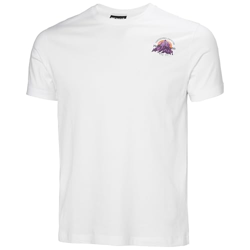 Helly Hansen Core Graphic T 2.0 para Hombre, Color Blanco, Talla L