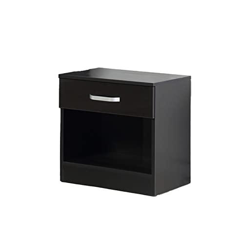 AFN Gladini Bedroom Furniture Sets for Bedroom Storage High Gloss Home Closet 2 Door Wardrobe with Mirror and 4 Drawer Chest and Bedside Cabinet - Image 8