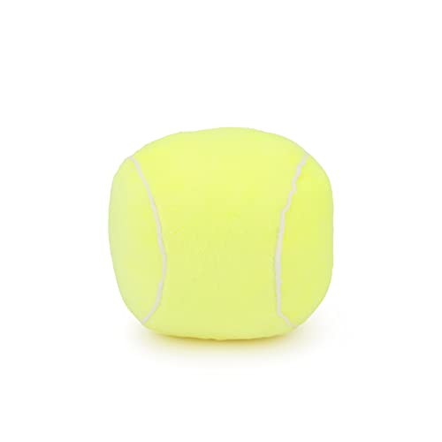 TONYFY Pelotas de juguete para perros, tenis de felpa masticable para perros, pelota suave chirriante rellena de juguete esponjoso y duradero para perros para interiores y exteriores, cumpleaños para