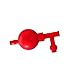 Zerodeko Three Way Pipette Filler Lightweight Quantitative Laboratory Accessory for Precision Suction Industrial Agricultural and Chemistry Applications Red