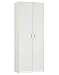 Armoire/Meuble de Rangement, Coloris Blanc - Hauteur 180 x Longueur 80 x Profondeur 35 cm -PEGANE-