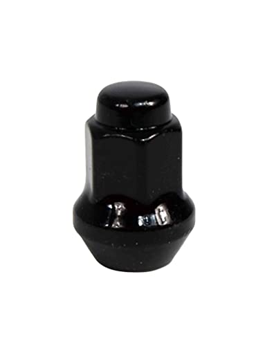 Image of MASSFX Golf Cart Lug Nuts Full Set 16 Count for E-Z-Go Club Car Yamaha EZGO (HEX14MM L28MM 3 /8-24, Black)