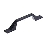 HYTROVE Flat Black Cabinet Handle Knob Solid Two...