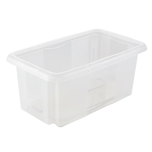 Boîte de rangement empilable 7L transparente pour optimiser l'espace - 2