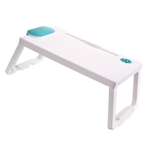 FOYTOKI 1pc Folding Study Desk for Bedroom Lightweight Portable Laptop Table for Home Use Ergonomic Design Multi-Function Writing Table Easy to Store and Carry Space-Saving