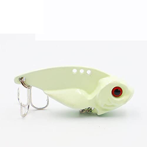 YJBEAPT 7/10/15/20g 3D EyesMetal Blade Lure Sinking Vibration Esche Vibrazioni Artificiali per Bass Perch Fishing 12 Colori-Luminoso, 7g