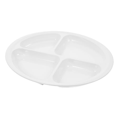 VALICLUD Separate Dinner Plates Elderly Feeding Plate Non-Slip Bariatric Dishes for Seniors