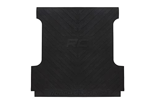 Rough Country Rubber Bed Mat for 2007-2018 Ram Truck | 5'5" Bed - RCM678,Black - image 2