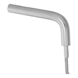 YARNOW Maniglia per Porta Stufa in Acciaio Inossidabile Argento, Resistente al Calore e Antiscottatura, Design Classico Elegante per Forni e Caldaie, per Aggiornamenti Domestici