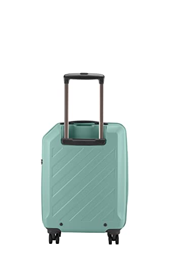 Image of Skybags Jerrycan Cabin Trolley Bag-55cm | Premium Push Button Luggage with 8 Wheels & TSA Lock | Hardsided Suitcase for Travel | Green (Small)