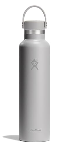 Image of Hydro Flask Water Bottle - Insulated Stainless Steel - Non Spill, Leakproof in 24 Oz Birch Gray