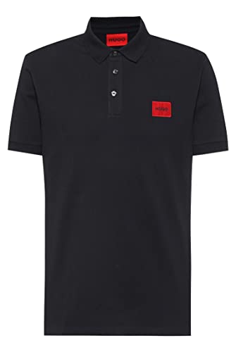 HUGO Herren Dereso222 Polohemd, Black001, L EU