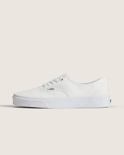 Vans Authentic Unisex Sneakers, True White, 17 US Women/15 US Men