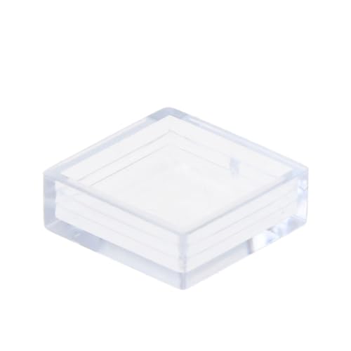 100 tapas protectoras cuadradas a prueba de polvo para botón pulsador transparentes