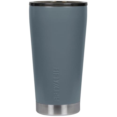 FIFTY/FIFTY Double Wall Vacuum Insulated Travel Tumbler, 16oz/473ml, Slate Grey