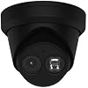 DS-2CD2383G2-IU, 4K 8MP AcuSense IP Camera PoE Turret Dome Camera IP67 Outdoor, WDR, 2.8mm Wide Angle Lens, IK10, H.265+, English Version, Human and Vehicle Detection, Work with kconnect, Black