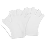 Abaodam 1pair Swim Practicing Hand Covers Water Resistance Gloves Dive Auxiliary Mittens Silicone Hand Fins