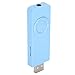 USB Stick Mp3 Player, Portable Audio Music Player with Lanyard and 3.5mm Earphone, Rechargeable WMA Music Player, Expandable UP to 32 GB (Blue)